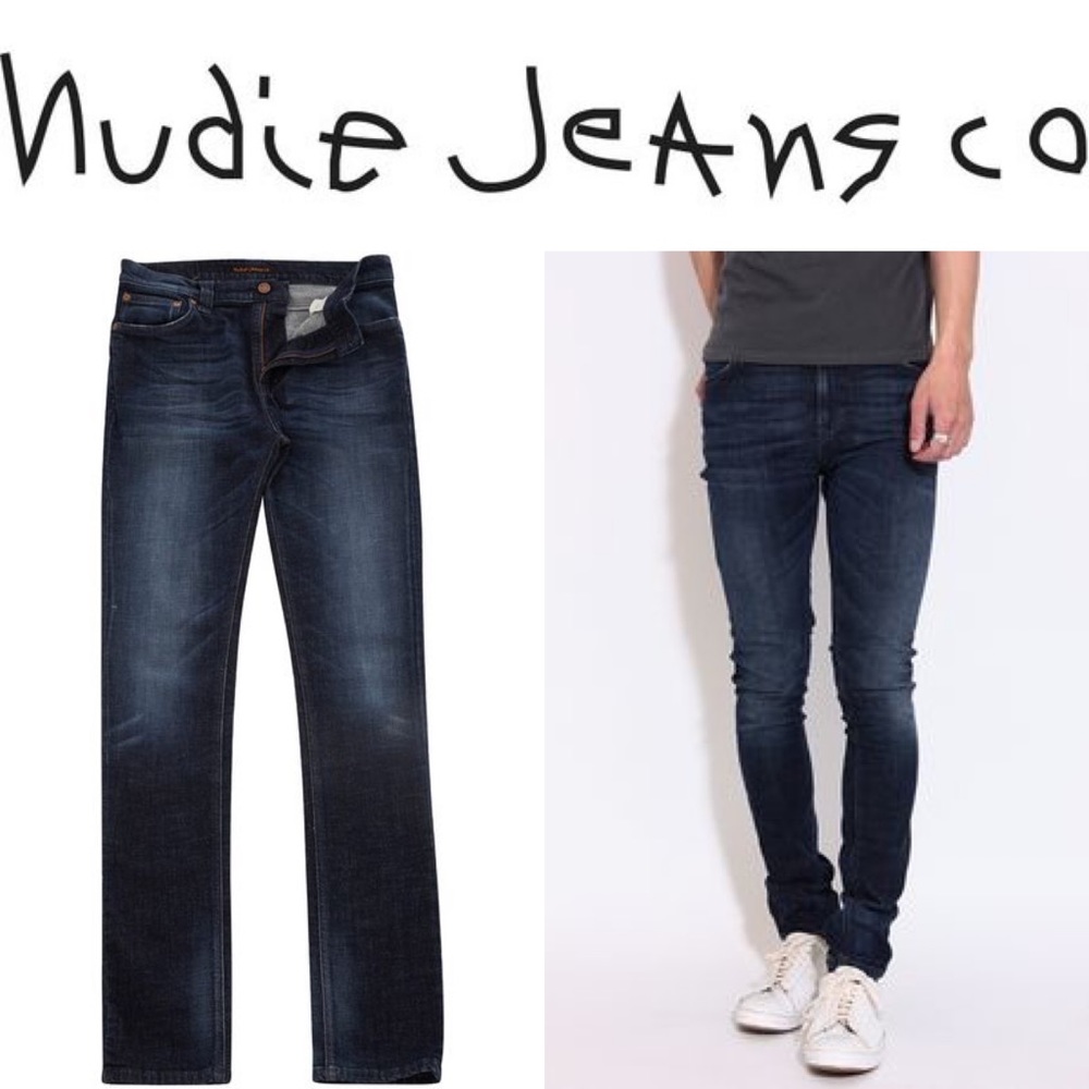Nudie Jeans High Kai In Used Navy